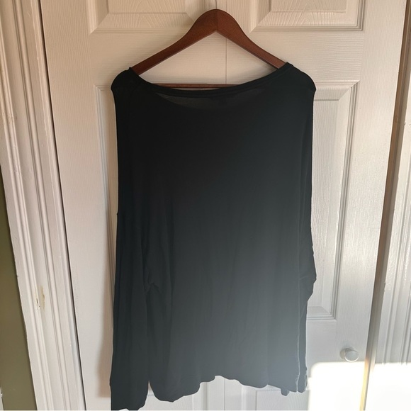 Designer Polo Ralph Lauren oversized Long Sleeve shirt sweatshirt 2X XXL black - Picture 4 of 9